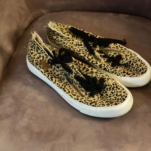 Leopard print converse sneakers
